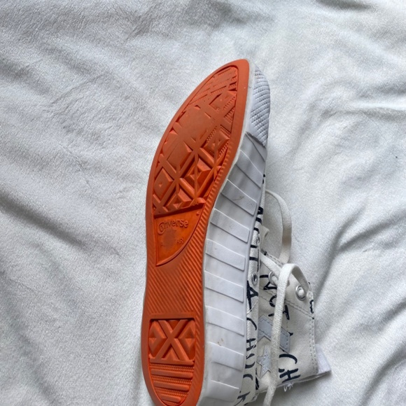 Converse Chuck Taylor white orange and black high tops - Picture 6 of 13